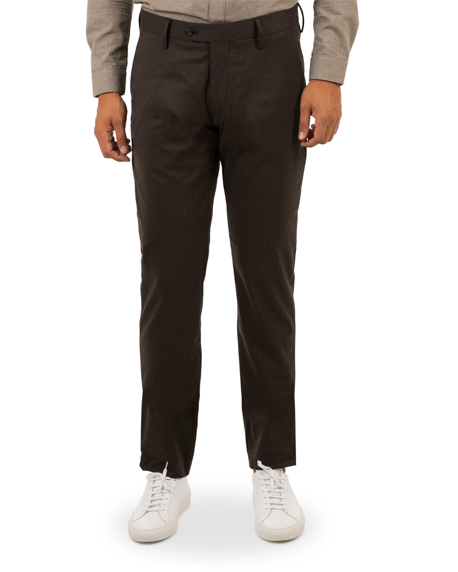 Mies | Housut | NN07 | New Theo 1249 Wool Trousers Brown
