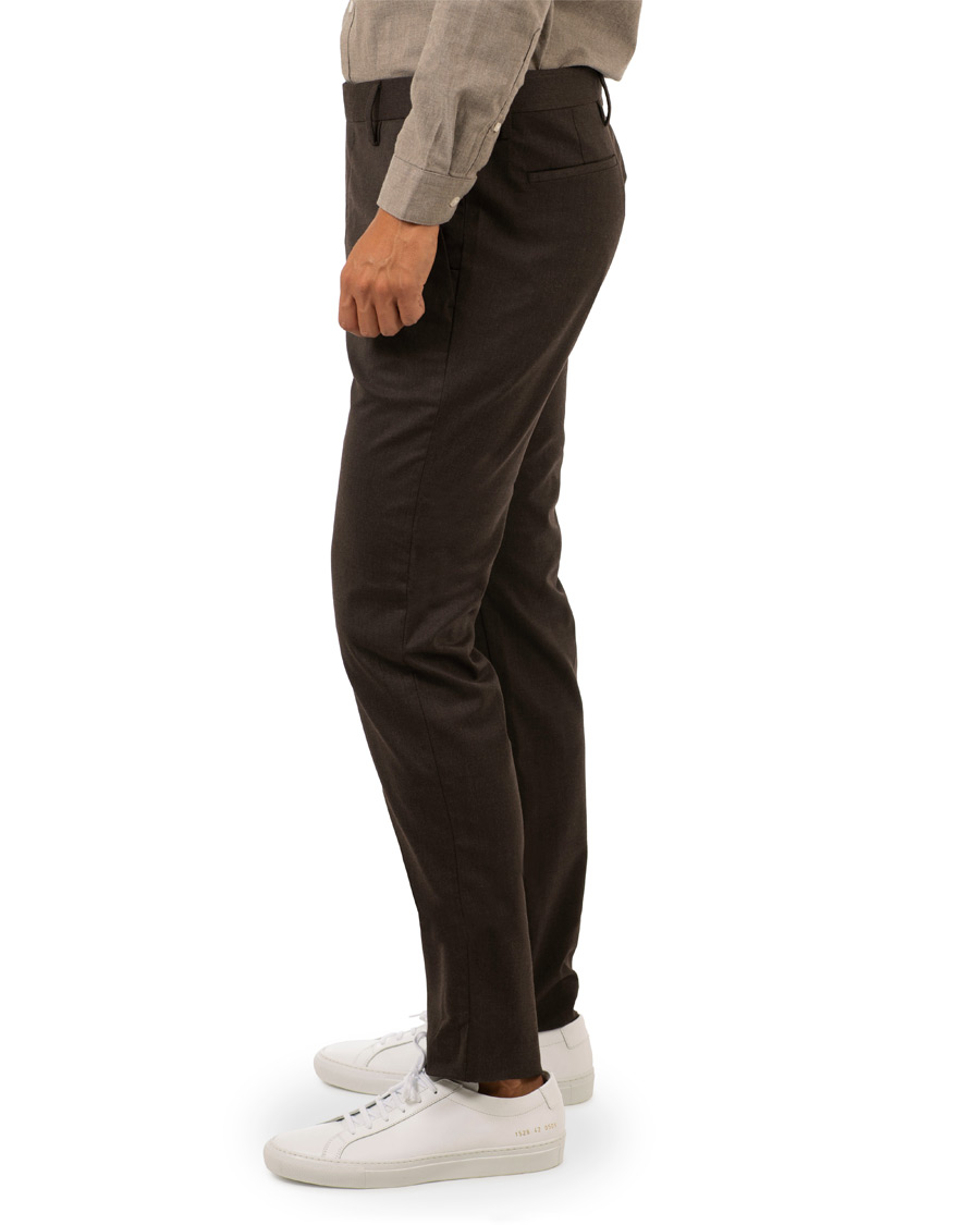 Mies | Housut | NN07 | New Theo 1249 Wool Trousers Brown