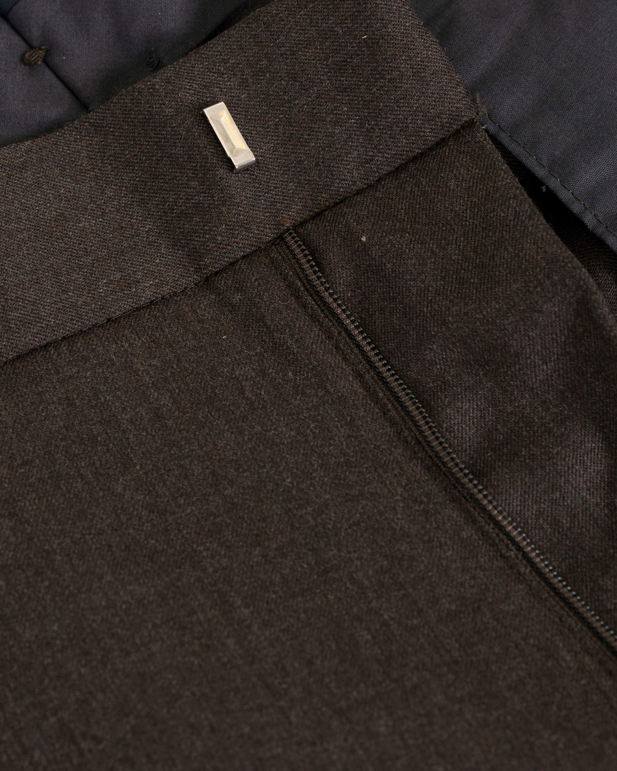 Mies | Housut | NN07 | New Theo 1249 Wool Trousers Brown