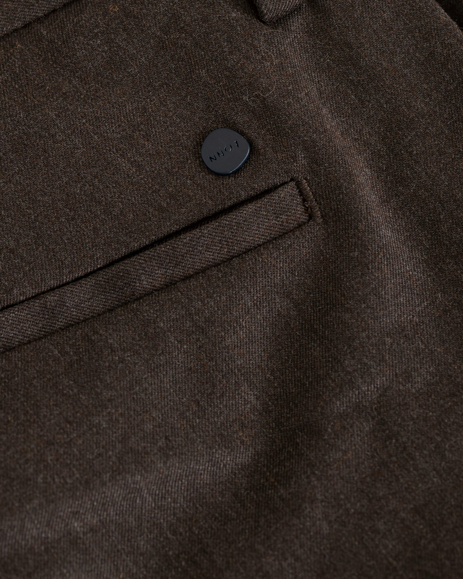 Mies | Housut | NN07 | New Theo 1249 Wool Trousers Brown