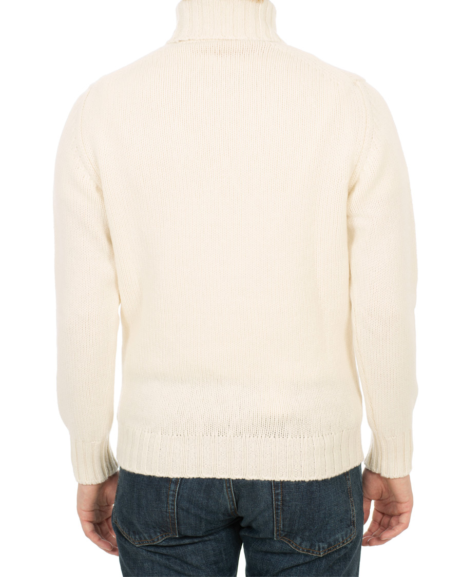 Mies | Puserot | Drake's | Lambswool Rollneck White