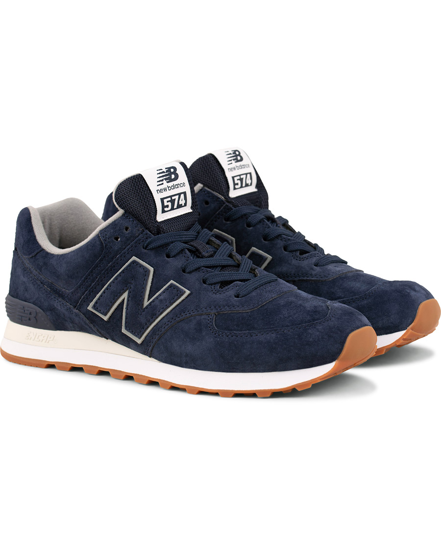 Mies | New Balance 574 Running Sneaker Navy Suede | New Balance | 574 Running Sneaker Navy Suede