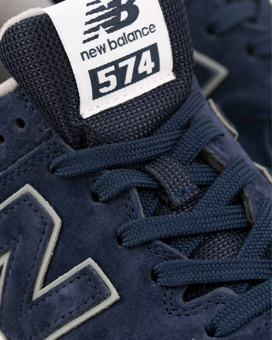Mies | New Balance 574 Running Sneaker Navy Suede | New Balance | 574 Running Sneaker Navy Suede