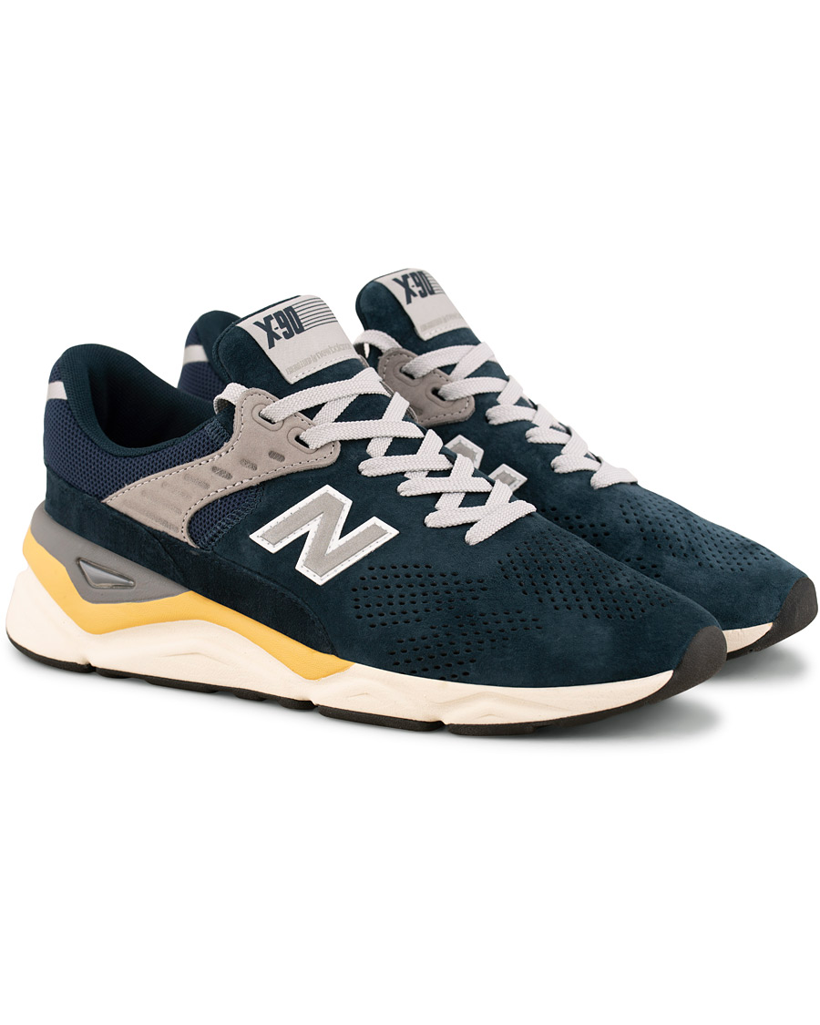 Mies | New Balance X90 Running Sneaker Navy Suede | New Balance | X90 Running Sneaker Navy Suede