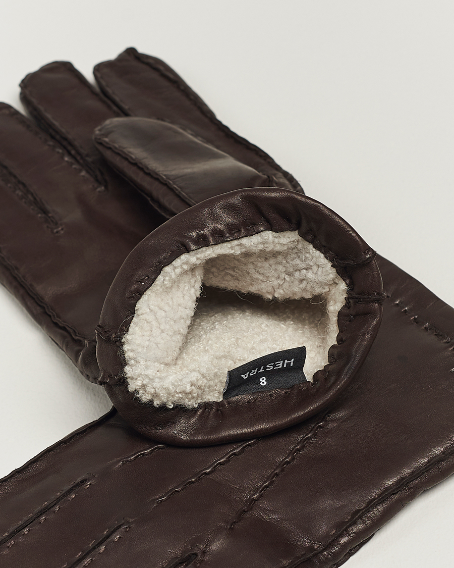 Mies | Käsineet | Hestra | George Lambskin Hairsheep Glove Espresso
