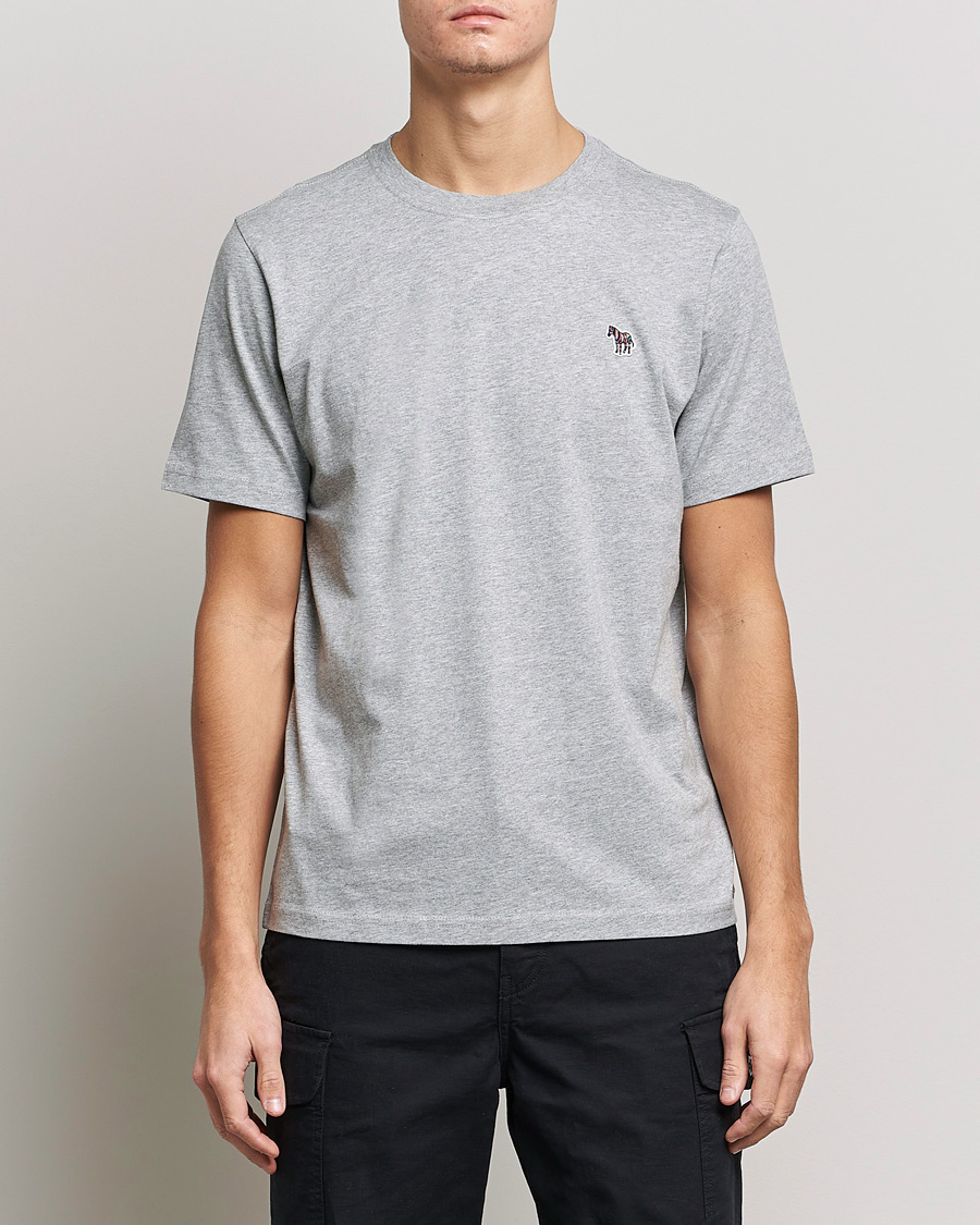 Mies | Paul Smith | PS Paul Smith | Organic Cotton Zebra T-Shirt Grey