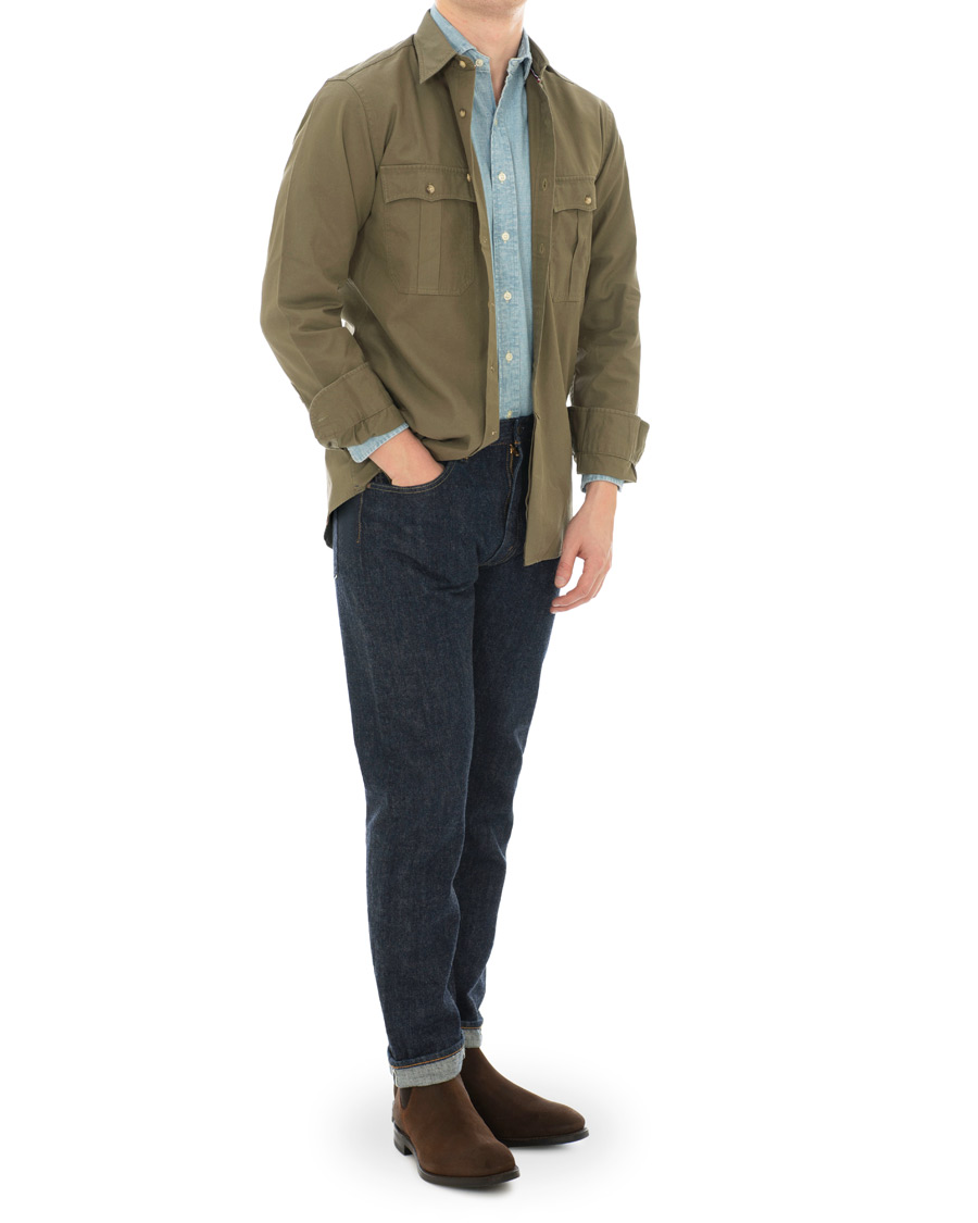 Mies | Kauluspaidat | Tommy Hilfiger | Military Twill Shirt Dusty Olive