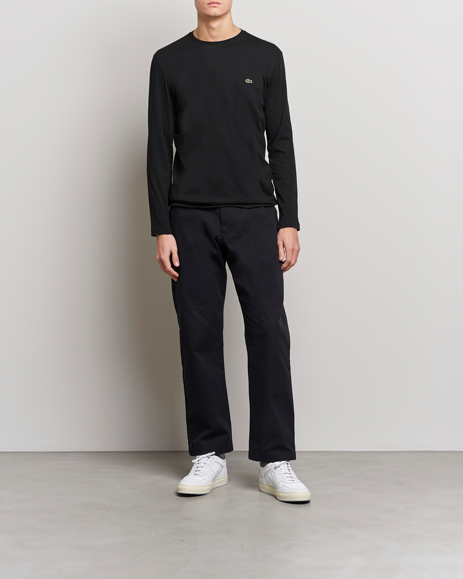 Mies | Lacoste | Lacoste | Long Sleeve Crew Neck Tee Black