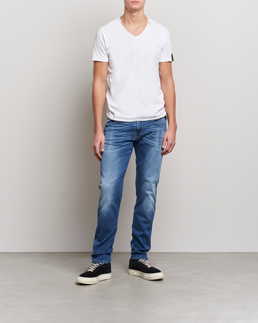 Mies | T-paidat | Replay | V-Neck Tee White