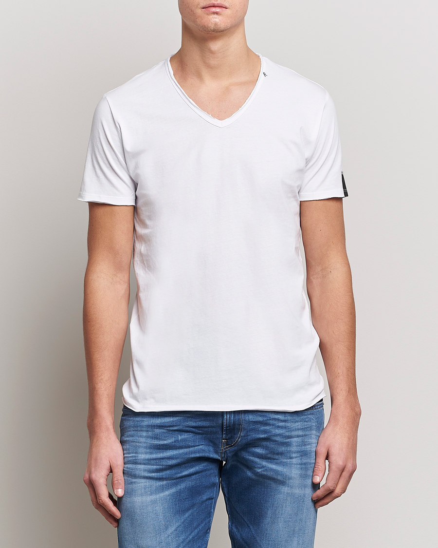 Mies | Valkoiset t-paidat | Replay | V-Neck Tee White