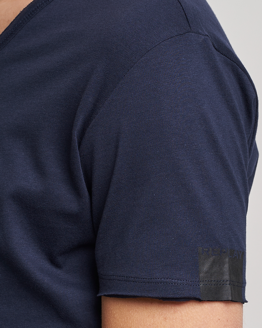 Mies | T-paidat | Replay | V-Neck Tee Navy