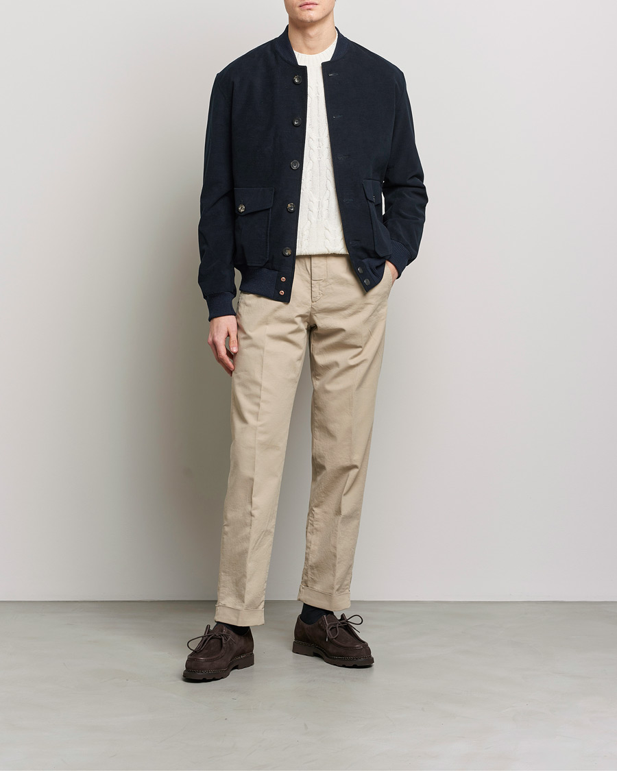 Mies | Takit | Private White V.C. | Moleskin Bomber Jacket Midnight