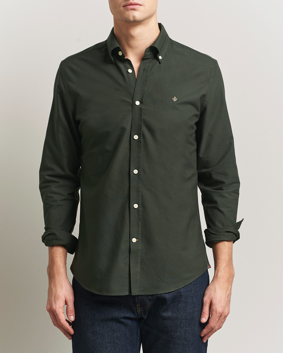 Mies | Kauluspaidat | Morris | Douglas Oxford Shirt Olive