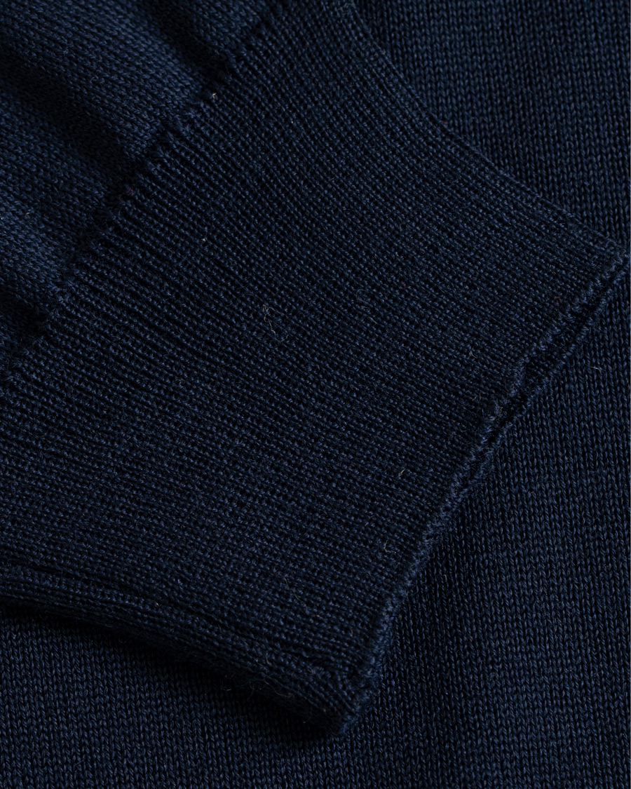 Mies | Puserot | Oscar Jacobson | Cole Extra Fine Merino Rollneck Navy