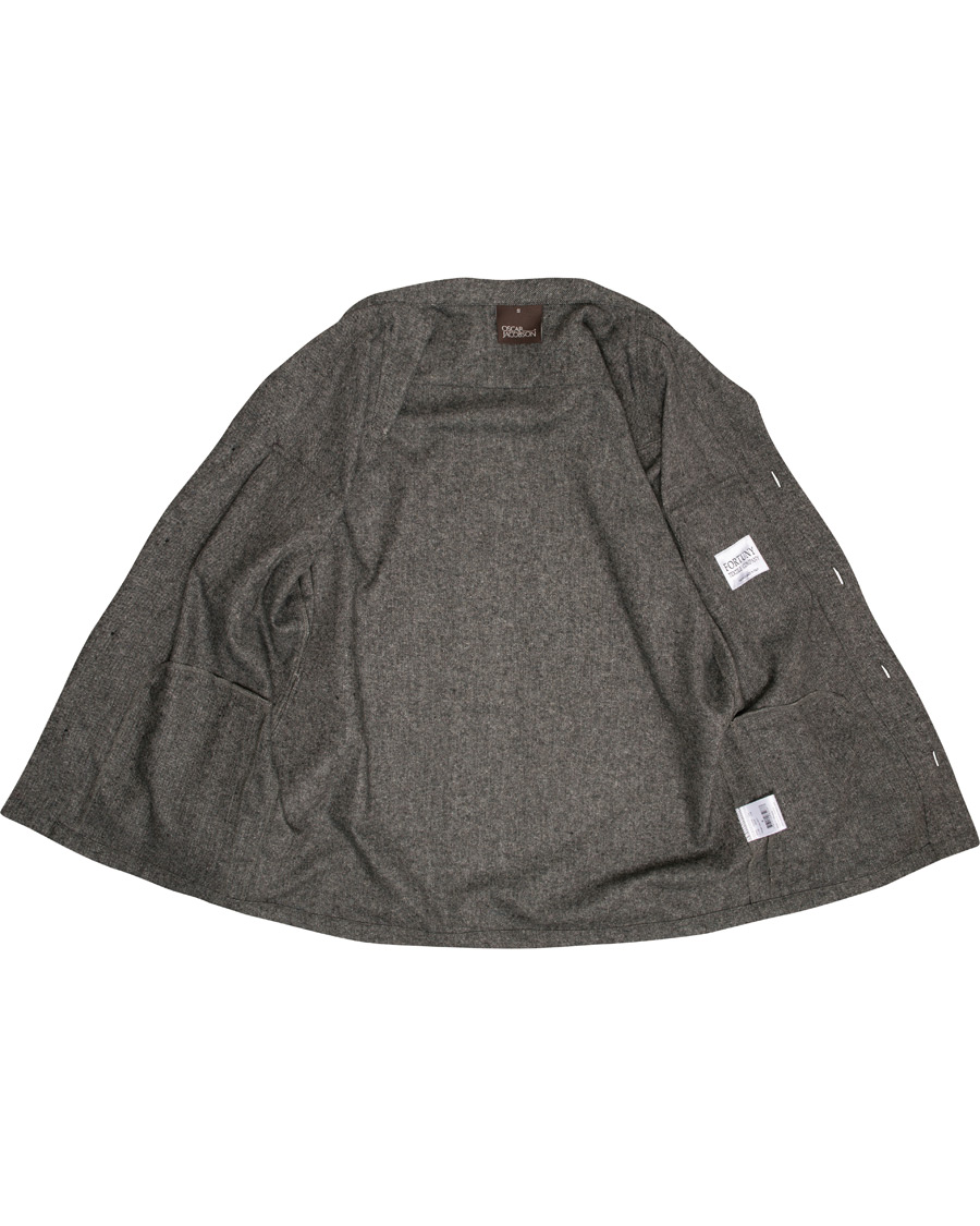Mies | Takit | Oscar Jacobson | Helge Shirt Jacket Salt & Pepper