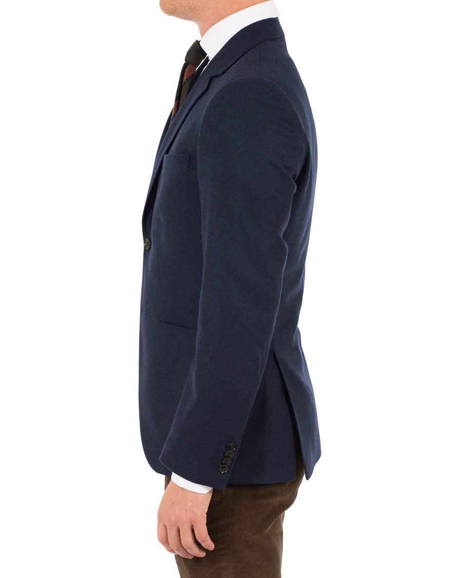 Mies | Pikkutakit | Tiger of Sweden | Jamot Flannel Patch Pocket Blazer Navy