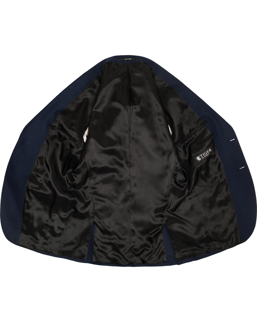 Mies | Pikkutakit | Tiger of Sweden | Jamot Flannel Patch Pocket Blazer Navy