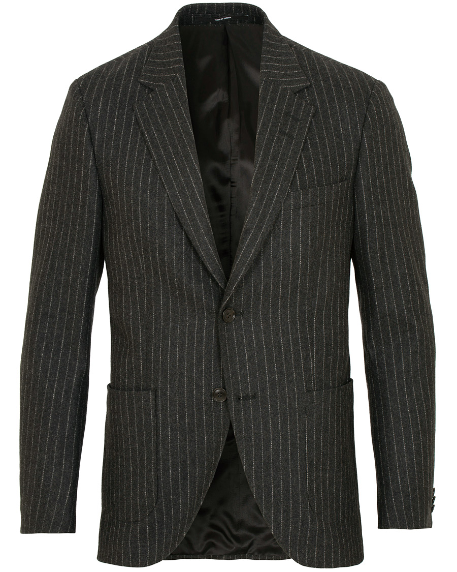 Mies | Pikkutakit | Tiger of Sweden | Jamot Pinstripe Patch Pocket Blazer Dark Grey