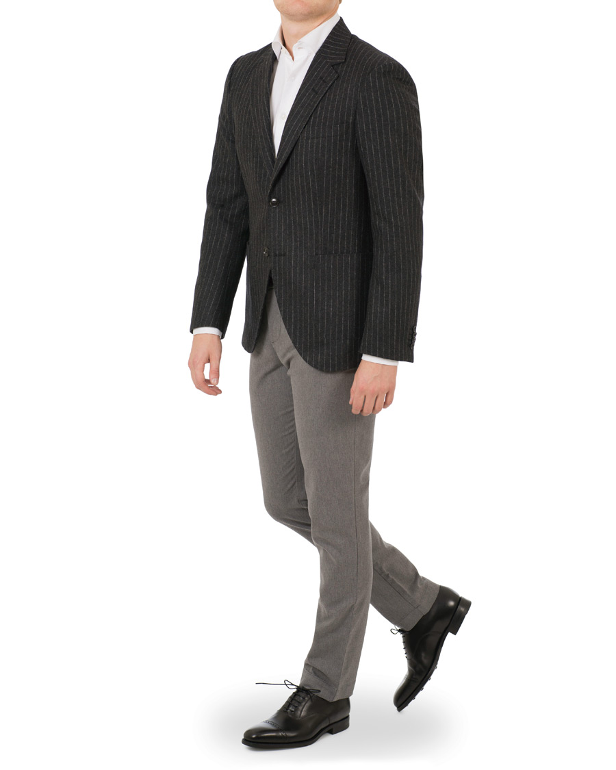 Mies | Pikkutakit | Tiger of Sweden | Jamot Pinstripe Patch Pocket Blazer Dark Grey