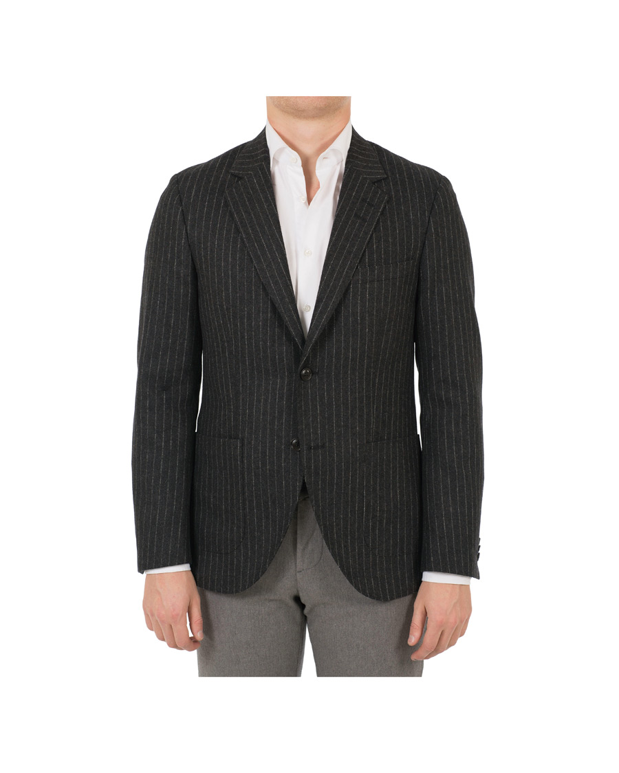 Mies | Pikkutakit | Tiger of Sweden | Jamot Pinstripe Patch Pocket Blazer Dark Grey