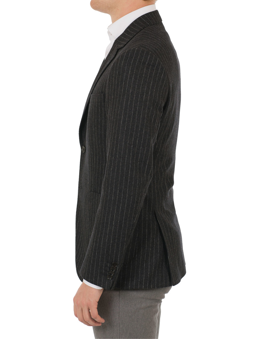 Mies | Pikkutakit | Tiger of Sweden | Jamot Pinstripe Patch Pocket Blazer Dark Grey