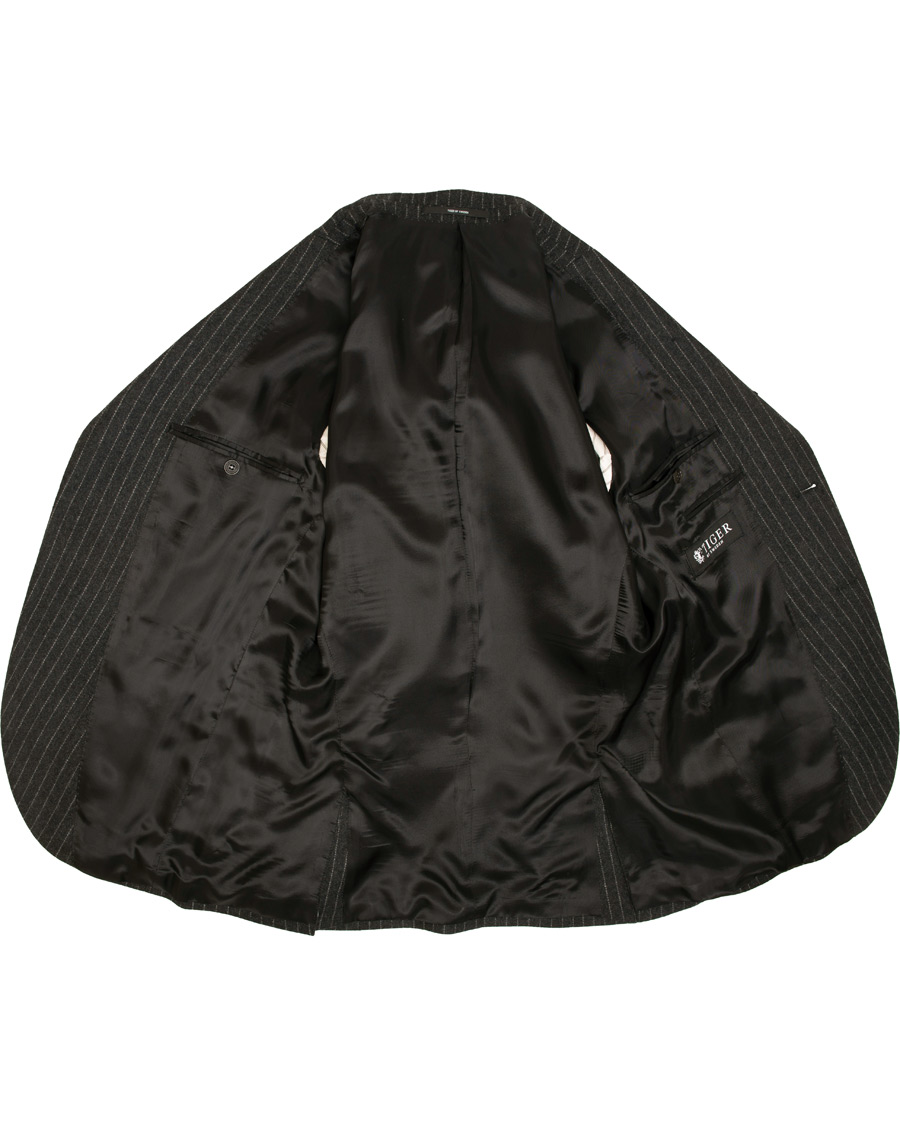 Mies | Pikkutakit | Tiger of Sweden | Jamot Pinstripe Patch Pocket Blazer Dark Grey