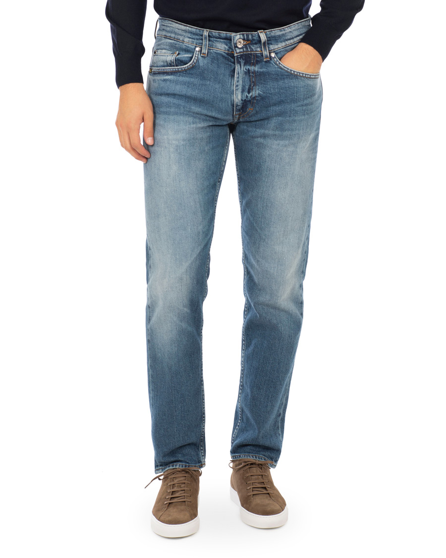 Mies | Farkut | Tiger of Sweden Jeans | Straight Lone Stretch Jeans Mid Blue