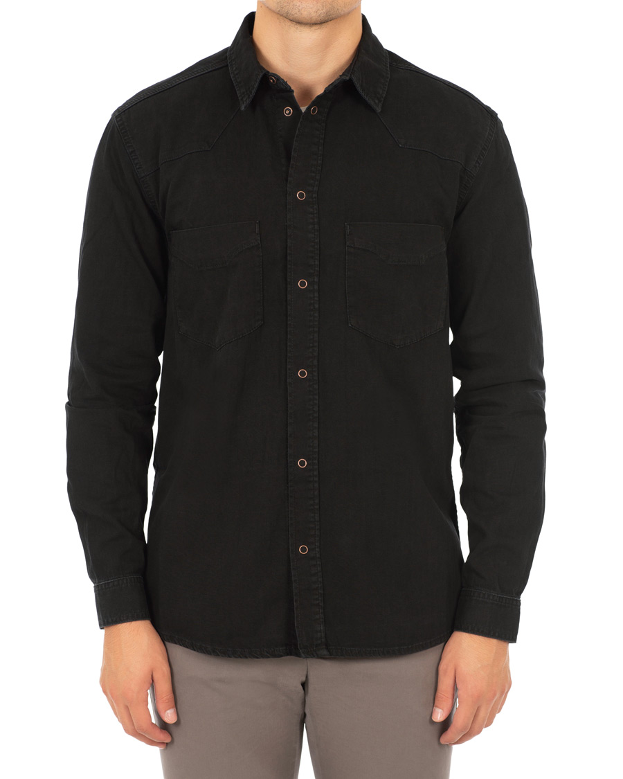 Mies | Kauluspaidat | Tiger of Sweden Jeans | Pure I Jeans Shirt Black