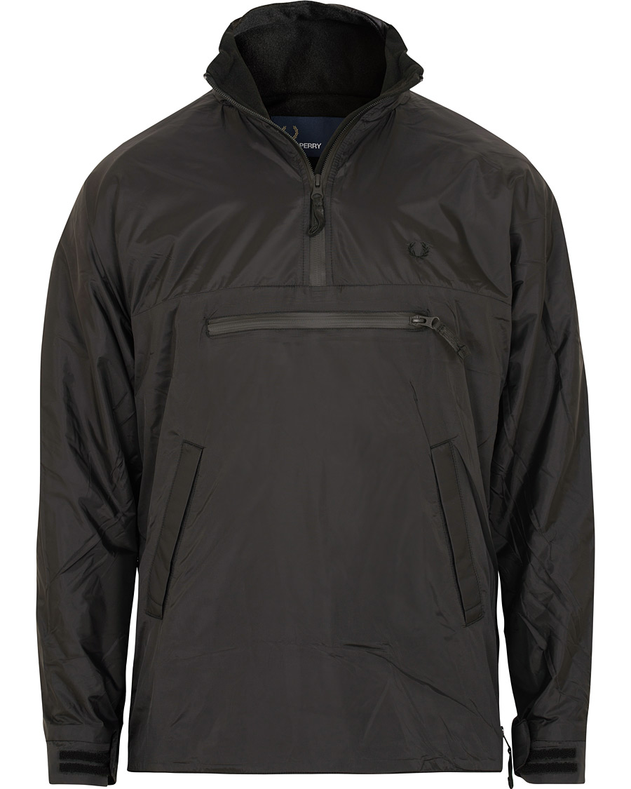 Mies | Takit | Fred Perry | Half Zip Hooded Jacket Black