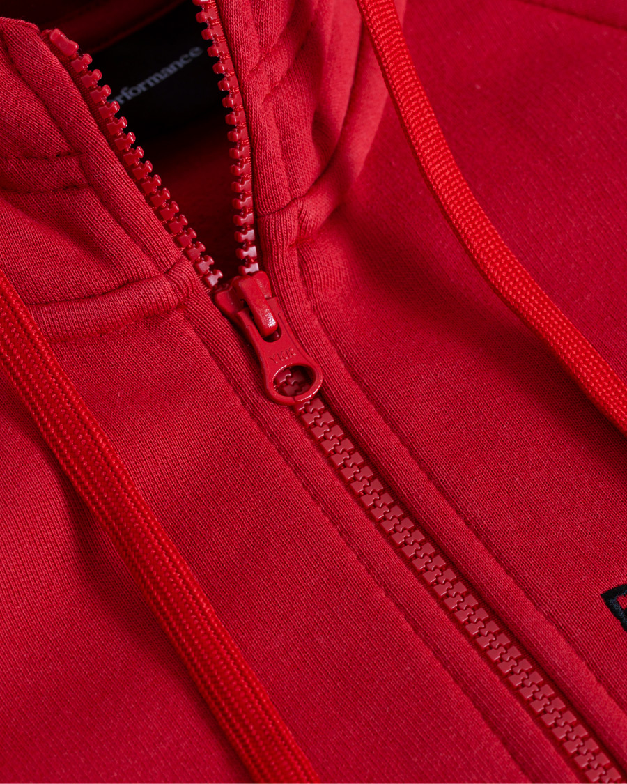 Mies | Puserot | Peak Performance | Logo Zip Hoodie Red