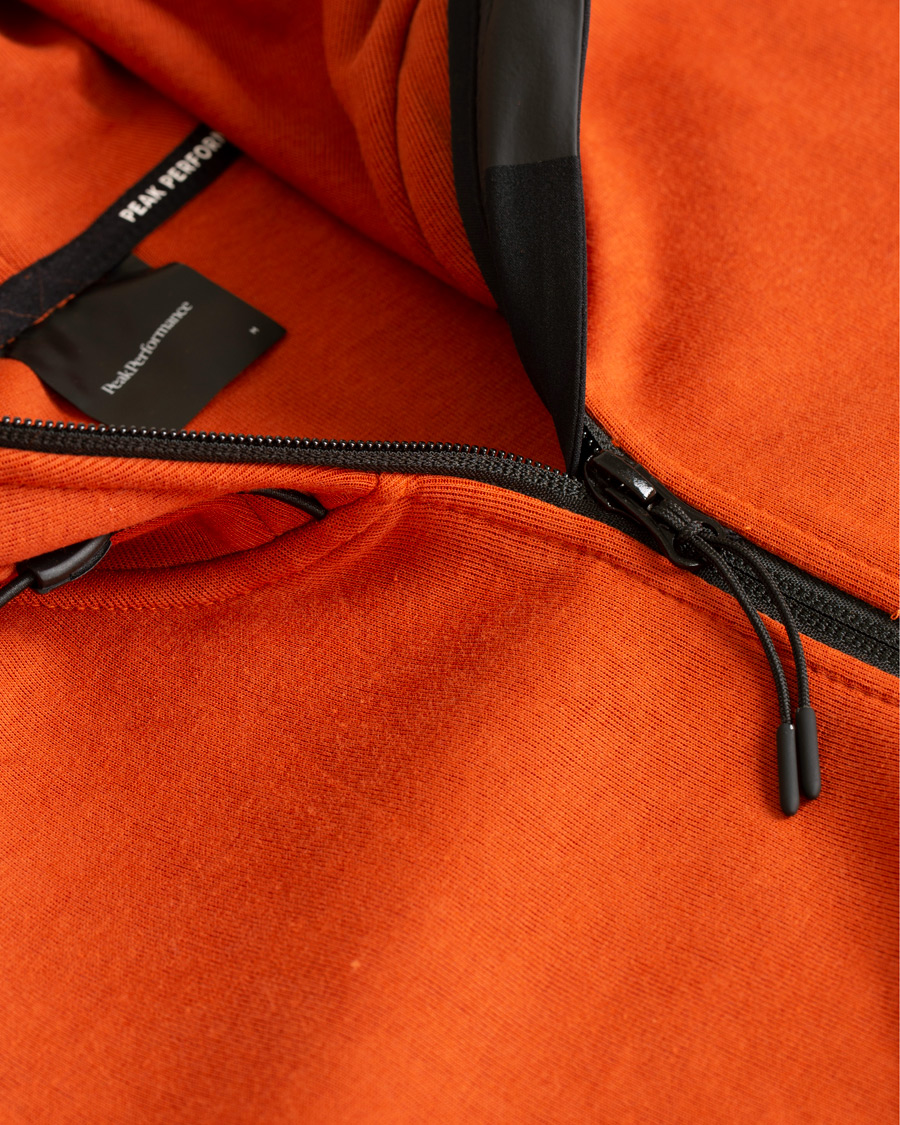 Mies | Puserot | Peak Performance | Tech Full Zip Hoodie Desert Clay
