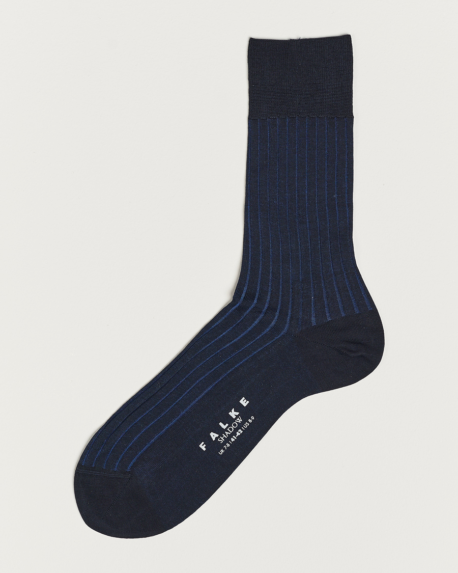 Mies |  | Falke | Shadow Stripe Sock Navy