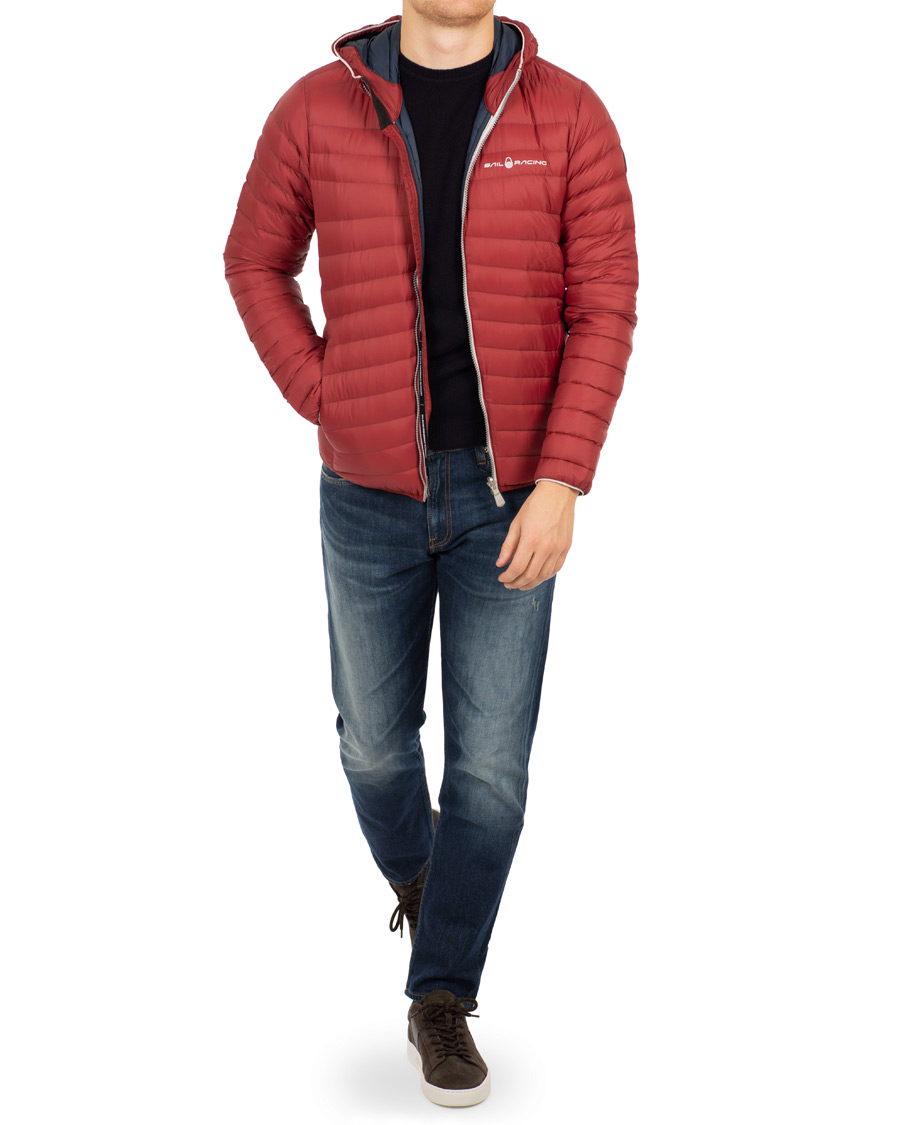 Mies | Takit | Sail Racing | Link Down Hooded Jacket Burgundy Red