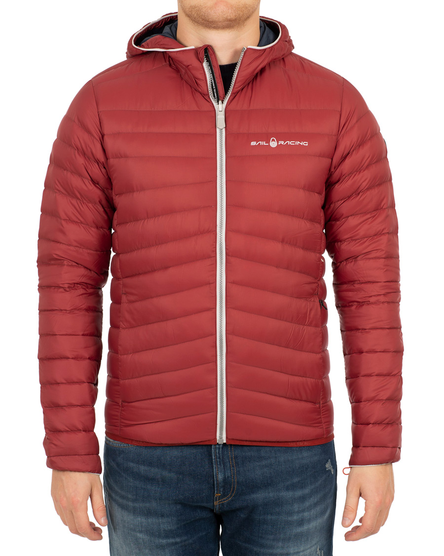 Mies | Takit | Sail Racing | Link Down Hooded Jacket Burgundy Red