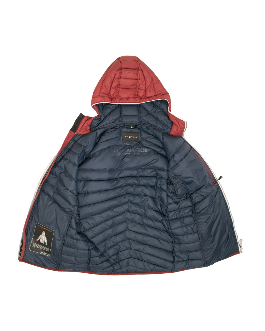 Mies | Takit | Sail Racing | Link Down Hooded Jacket Burgundy Red