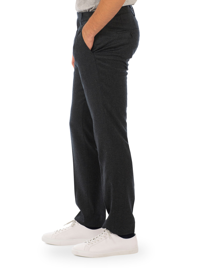 Mies | Housut | BOSS BLACK | BOSS Gains Washable Stretch Flannel Trousers Open Grey