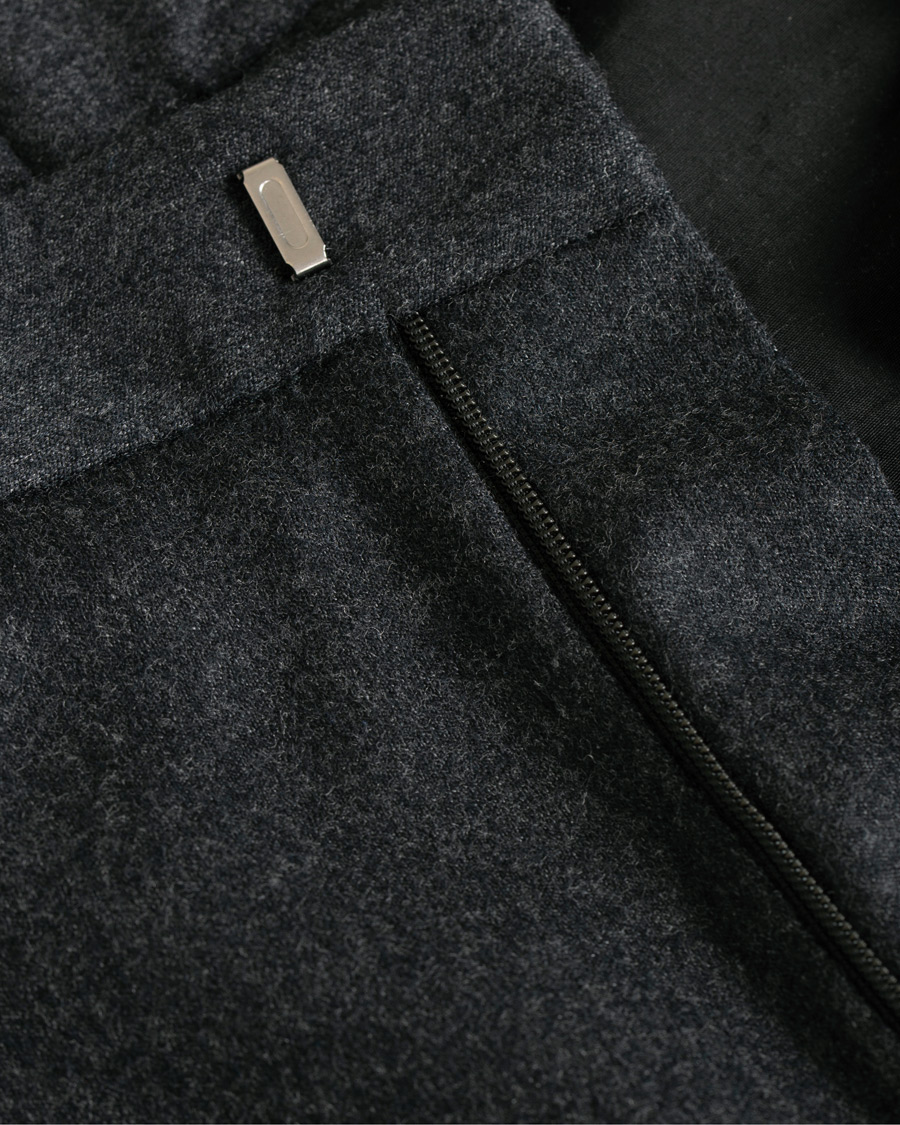 Mies | Housut | BOSS BLACK | BOSS Gains Washable Stretch Flannel Trousers Open Grey