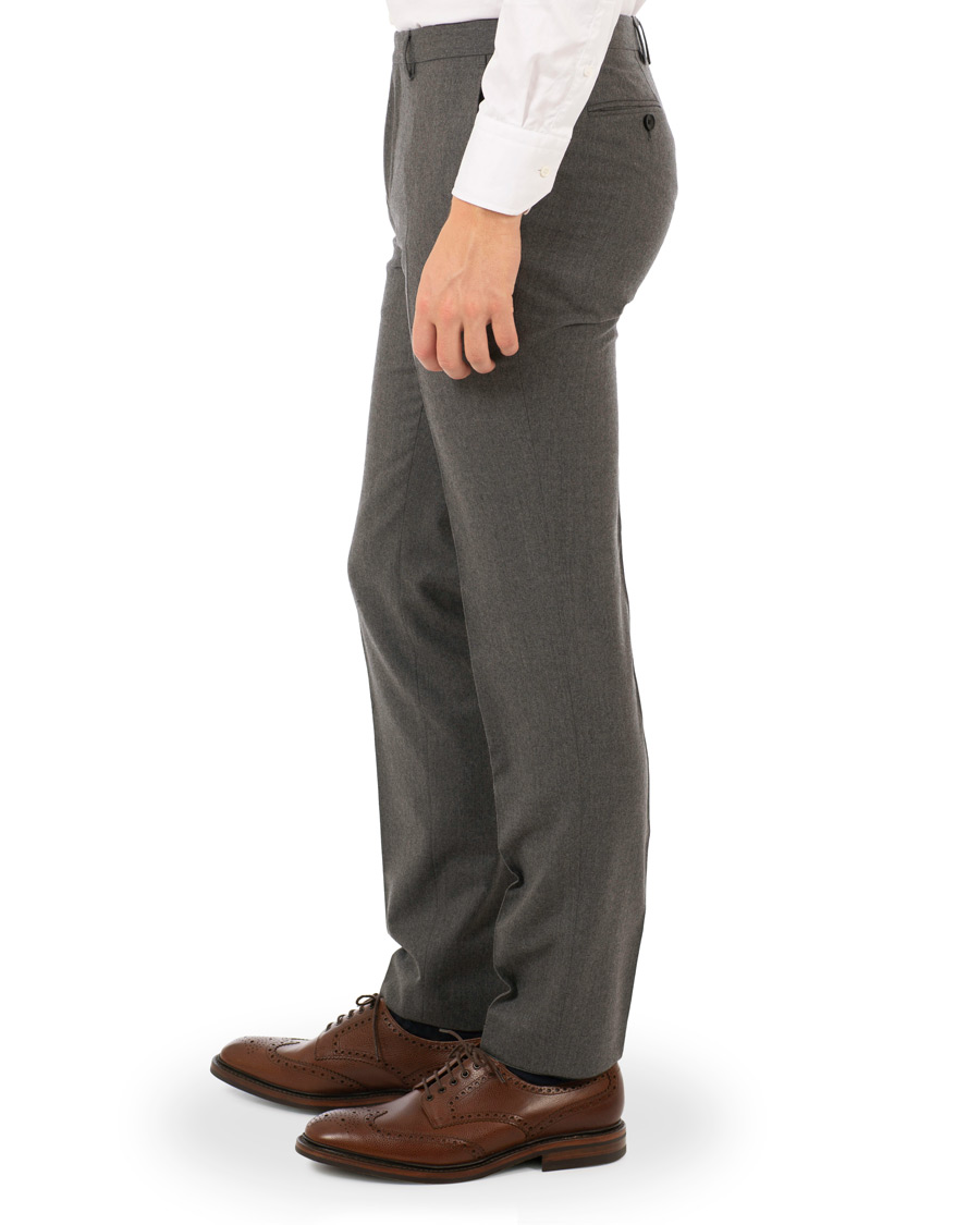 Mies | Housut | BOSS BLACK | BOSS Wilhelm Wool Trousers Open Grey