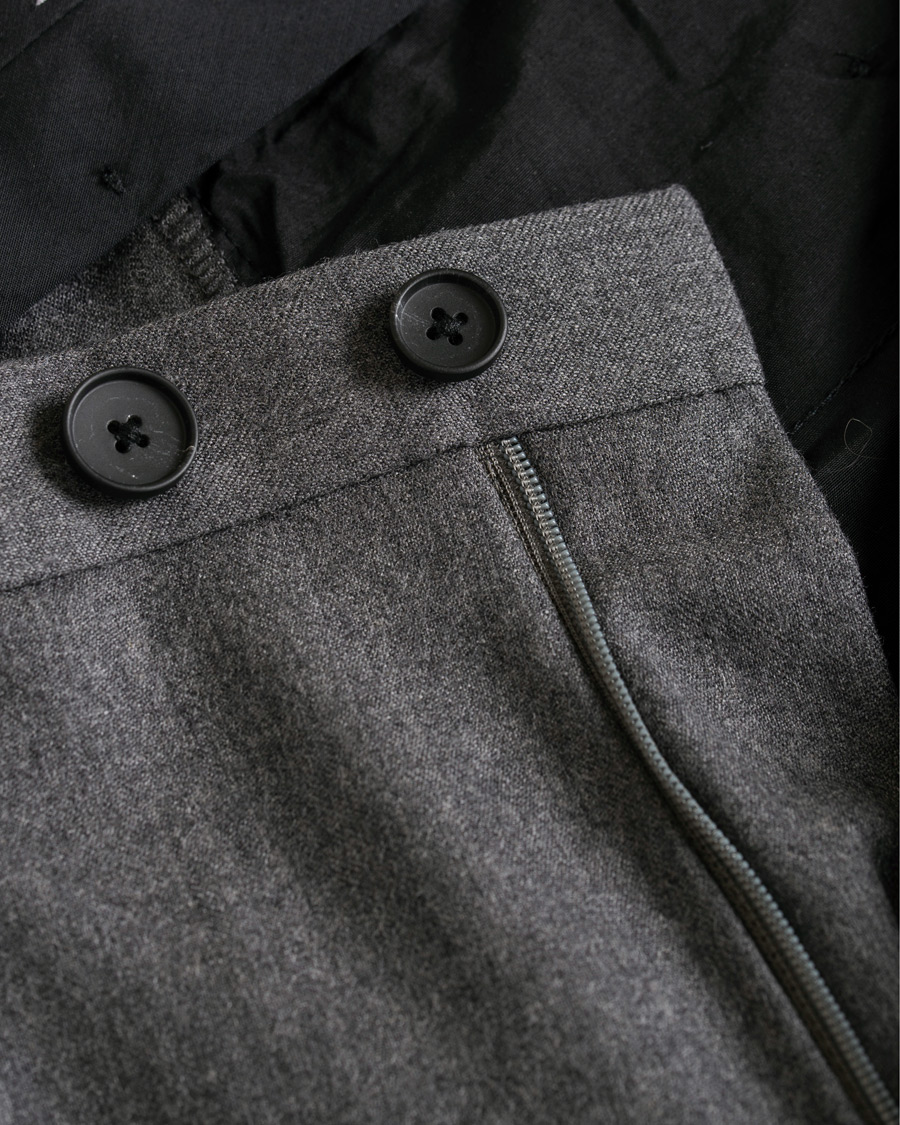 Mies | Housut | BOSS BLACK | BOSS Wilhelm Wool Trousers Open Grey