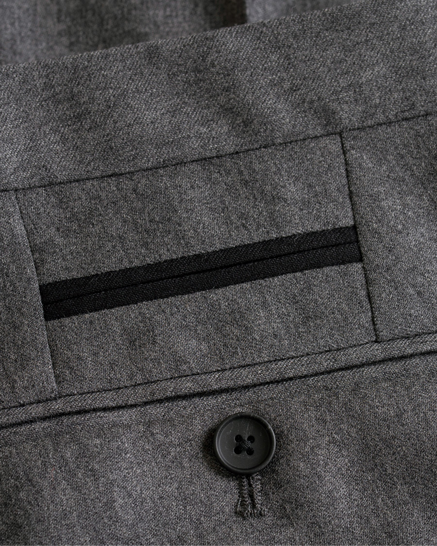 Mies | Housut | BOSS BLACK | BOSS Wilhelm Wool Trousers Open Grey