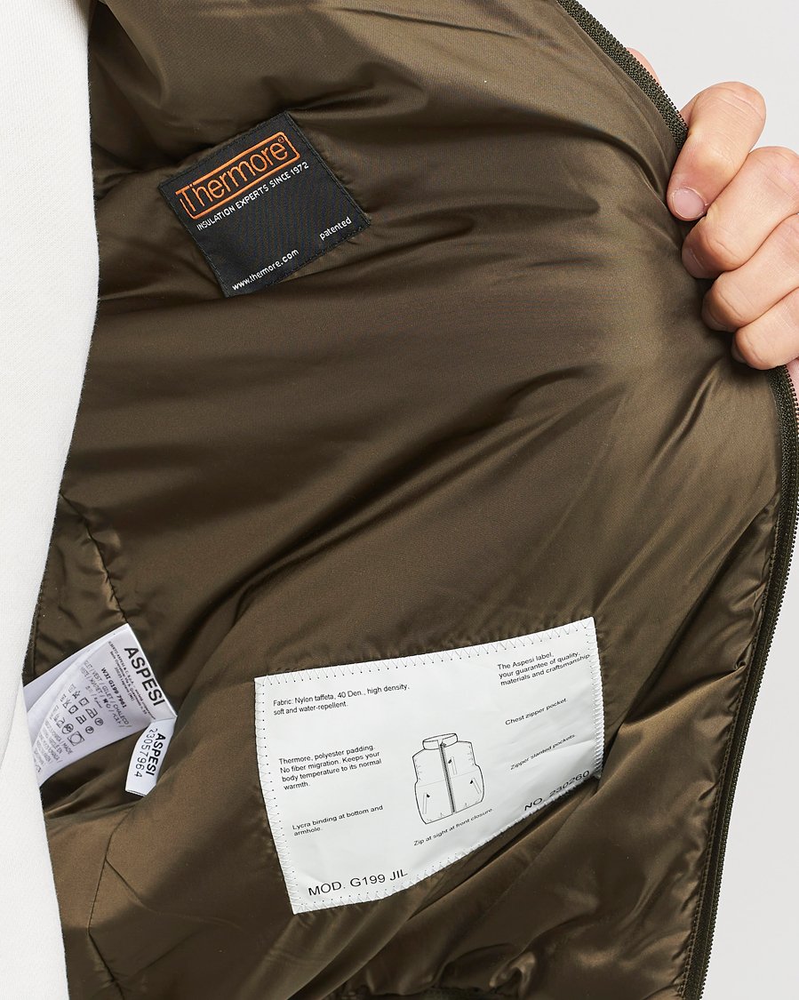 Mies | Takit | Aspesi | Jil Padded Vest Dark Military