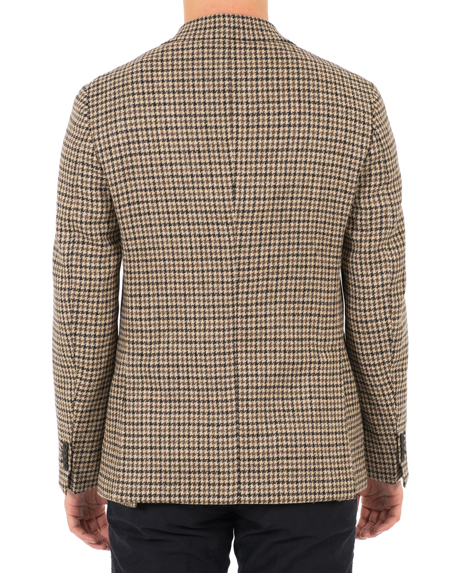 Mies | Pikkutakit | The Gigi | Degas Single Breasted Houndstooth Tweed Blazer Brown