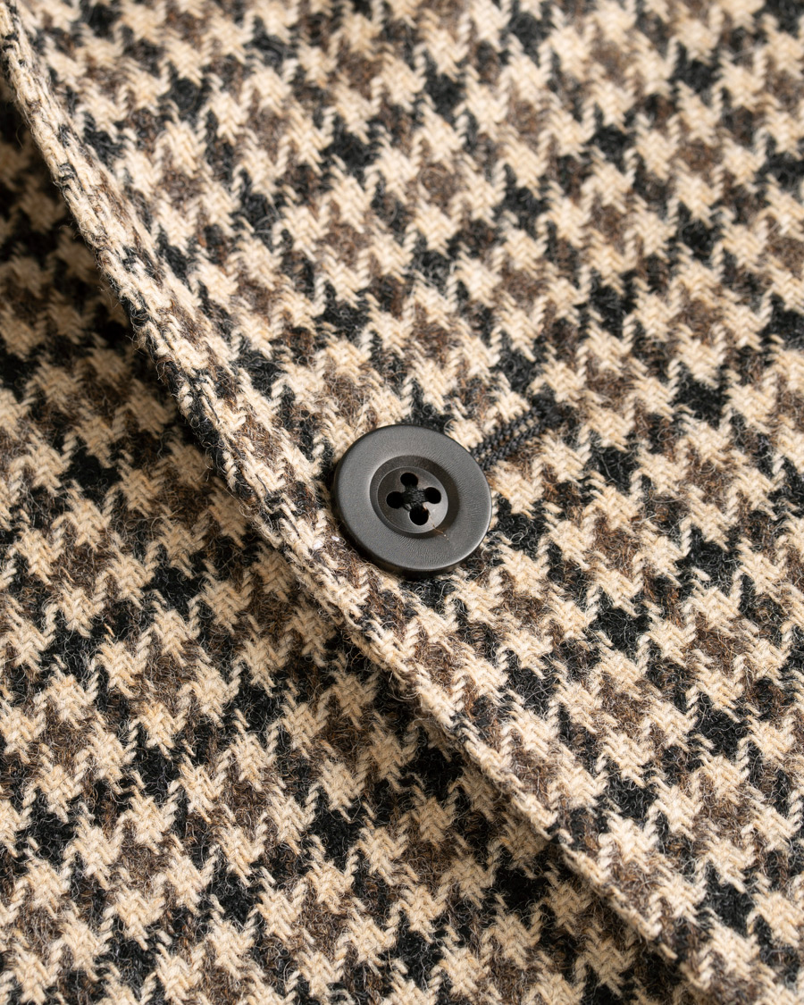 Mies | Pikkutakit | The Gigi | Degas Single Breasted Houndstooth Tweed Blazer Brown
