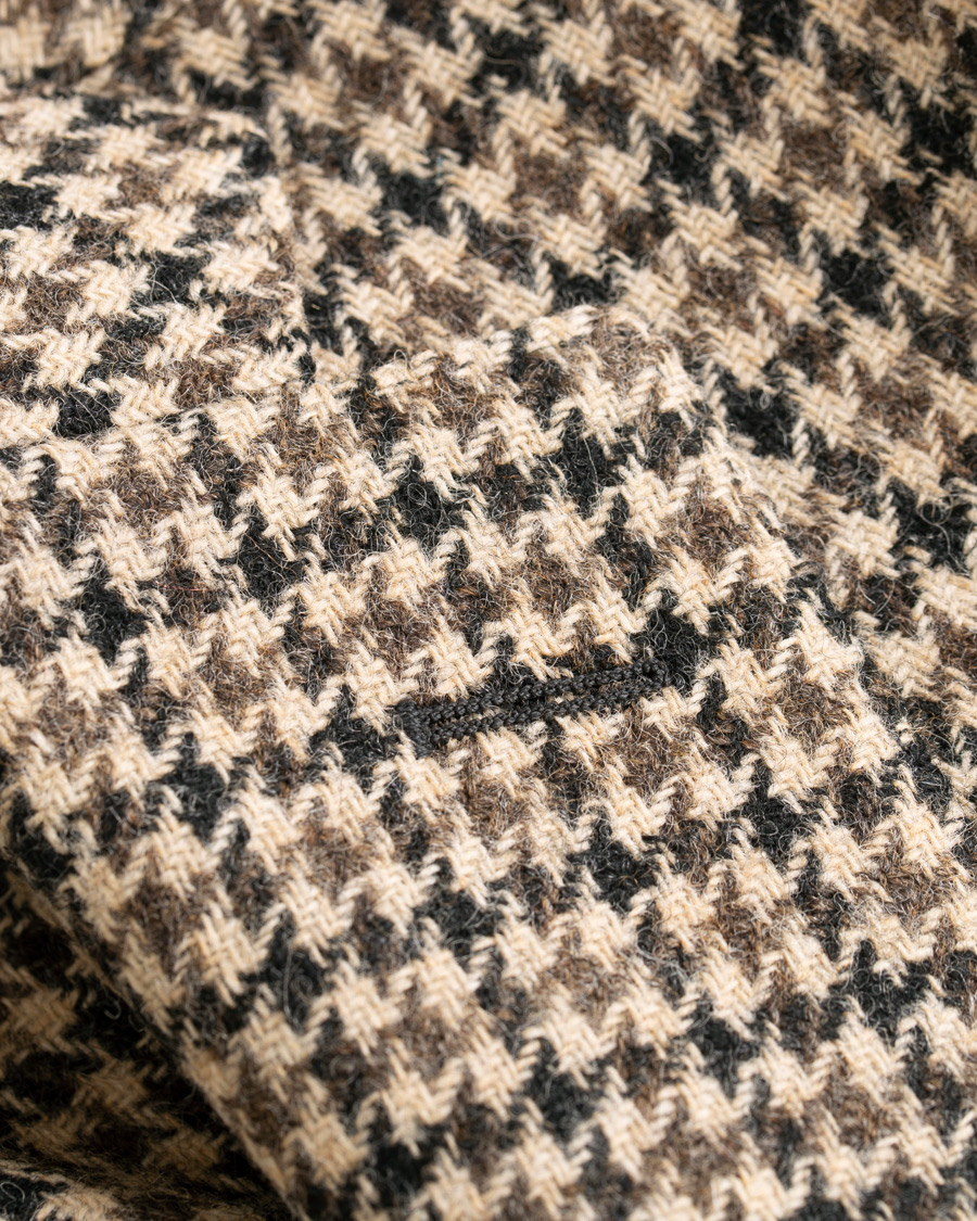 Mies | Pikkutakit | The Gigi | Degas Single Breasted Houndstooth Tweed Blazer Brown