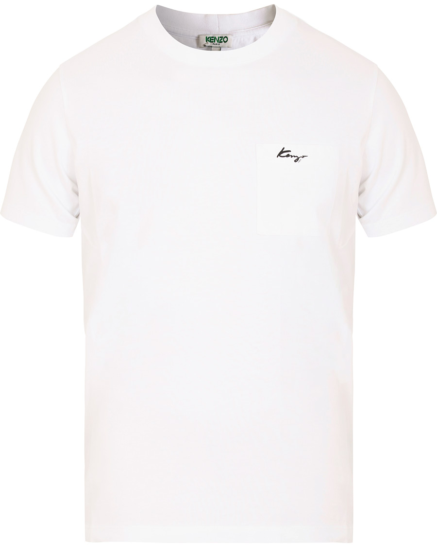 Mies | T-paidat | KENZO | Small Logo Signature Pocket T-shirt White