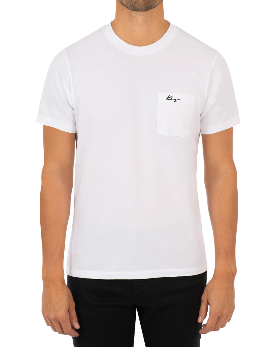 Mies | T-paidat | KENZO | Small Logo Signature Pocket T-shirt White