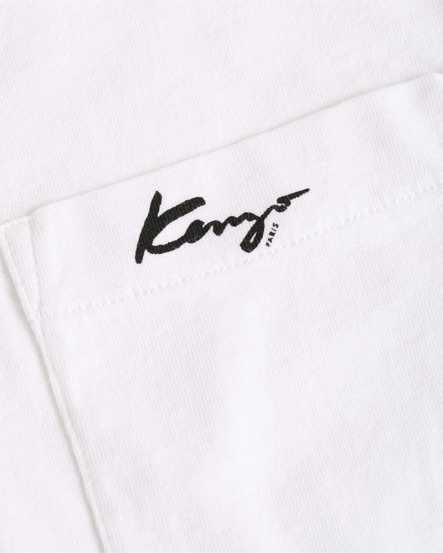 Mies | T-paidat | KENZO | Small Logo Signature Pocket T-shirt White