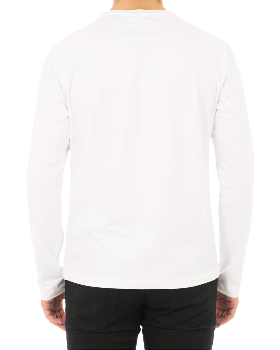 Mies | T-paidat | EA7 | Train Logo Crew Neck Long Sleeve Tee White