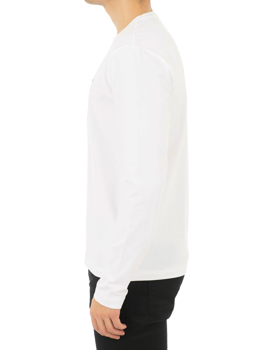Mies | T-paidat | EA7 | Train Logo Crew Neck Long Sleeve Tee White