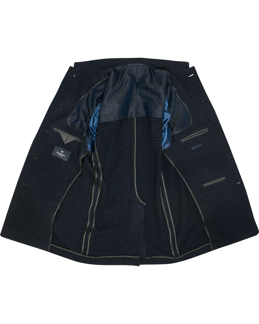 Mies | Takit | Hackett | Glencheck Carcoat Blue